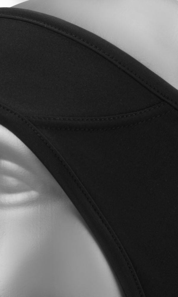 HEADBAND WITH MEMBRANE IN FRONT Serie A THERMOline black